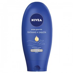 Крем для рук, Nivea (Нивея) 100 мл арт. 84695 Питание и забота миндальное масло интенсивно питает и увлажняет флакон