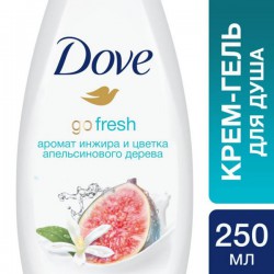 Гель-крем для душа, Dove (Дав) 250 мл Инжир и лепестки апельсина